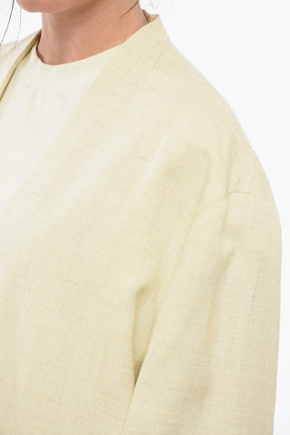 Blazer Monopetto Reversless In Misto Lino 