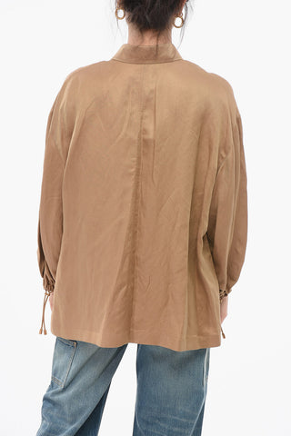Linen Blend RODEO Shirt with Drawstring