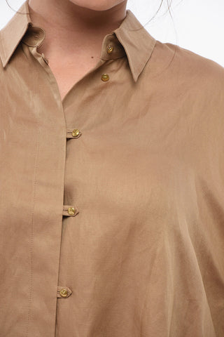 Linen Blend RODEO Shirt with Drawstring