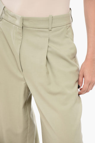 Pantaloni Palazzo in Misto Lana