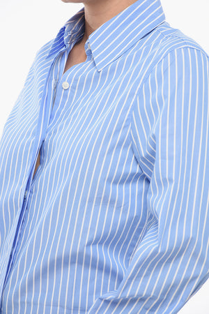 Camicia A Maniche Lunghe Con Stampa A Righe
