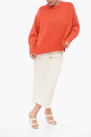 Crew Neck Pure Cashmere Pullover