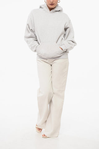 Fleeced Cotton Hoodie with Cangaroo Pocket