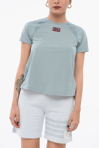 EMPORIO T-shirt Tecnica con Logo Patch