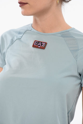 EMPORIO T-shirt Tecnica con Logo Patch