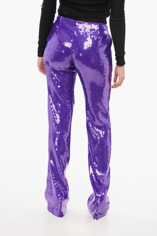 Relaxed-Fit-Hose mit Pailletten