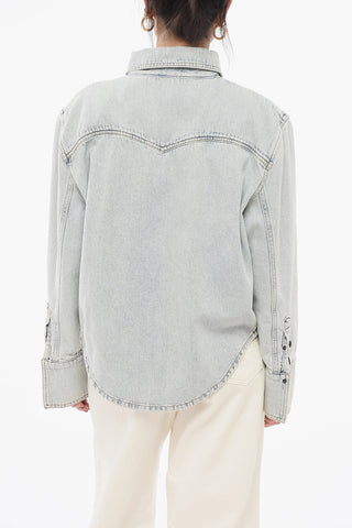 Denim Shirt With Front Pockets