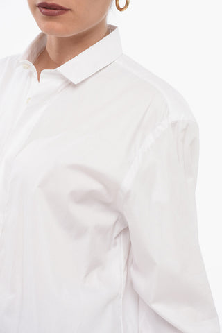 Hidden Buttons Shirt With Bow Detail