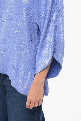 Long Sleeved Top With Allover Sequins
