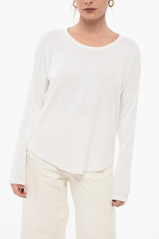 Crew Neck Micro Terry T-Shirt