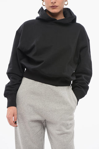 Monochrome Brushed Cotton Hoodie