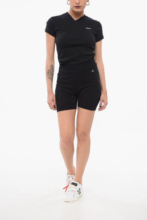 Strickshorts BEA Mit Besticktem Logo