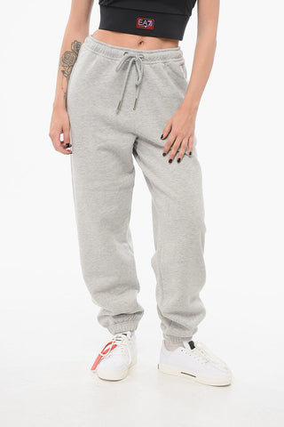 Lurex Fleeced Sweatpants with Cuffs