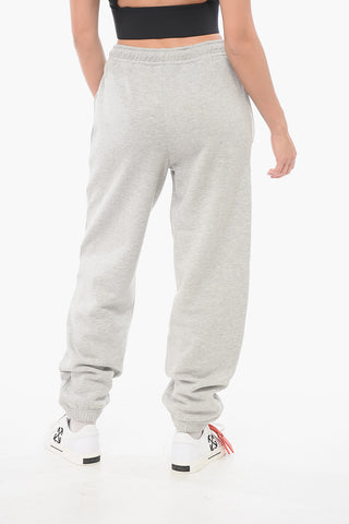 Lurex Fleeced Sweatpants with Cuffs