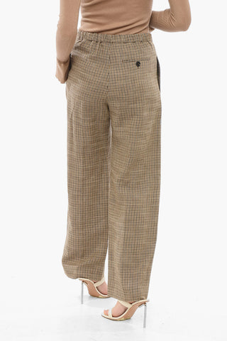 Cropped Trousers with Pleats