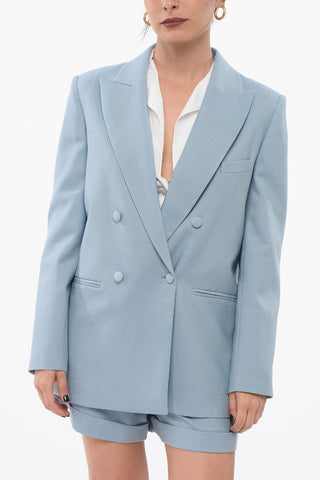 Blazer Doppiopetto Con Revers A Lancia