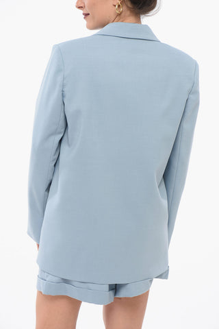 Blazer Doppiopetto Con Revers A Lancia