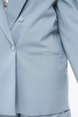 Blazer Doppiopetto Con Revers A Lancia