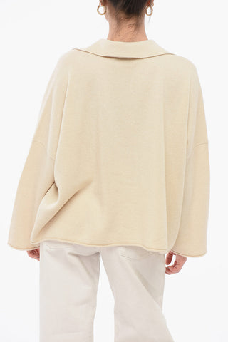 Pullover aus Kaschmir-Mix mit Polokragen