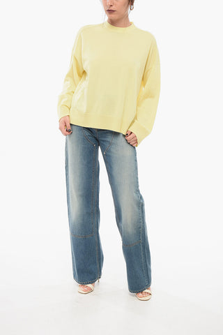 Straight Fit Wool Crew Neck Sweater
