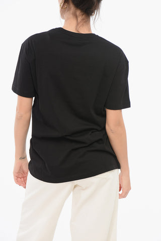 EA7 Crew Neck Cotton T-Shirt with Print