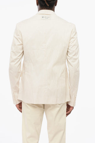 Doppelreihiger Lurex-Blazer mit spitzem Revers