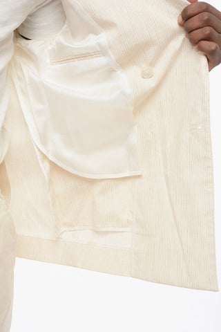 Doppelreihiger Lurex-Blazer mit spitzem Revers