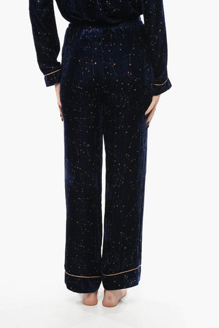 Velvet Pyjama Set with Constellation Motif
