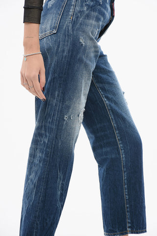 Distressed Boston Fit Denims 18cm