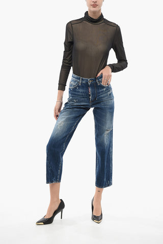 Distressed Boston Fit Denims 18cm
