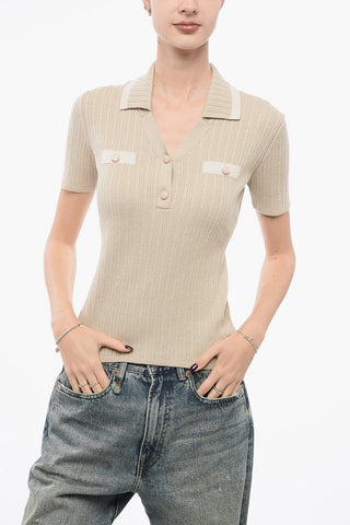 EMPORIO ICON Ribbed Sweater with Polo Neck
