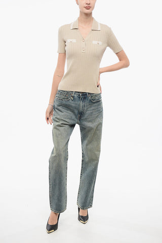EMPORIO ICON Ribbed Sweater with Polo Neck