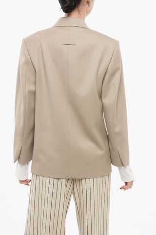 Double-Breasted Wool Blazer