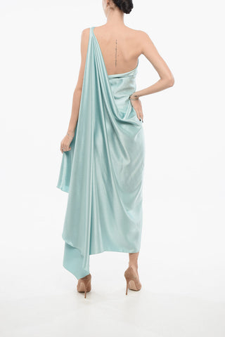 Satin Cape Dress