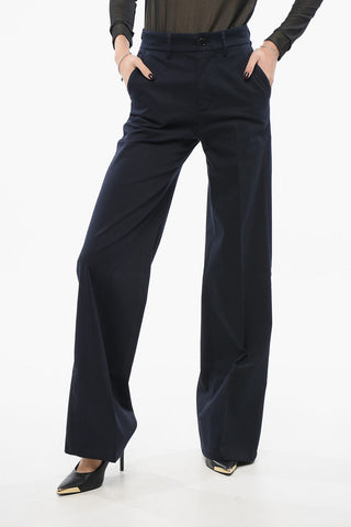 Cotton Twill MISA Loose Fit Pants with 4 Pockets