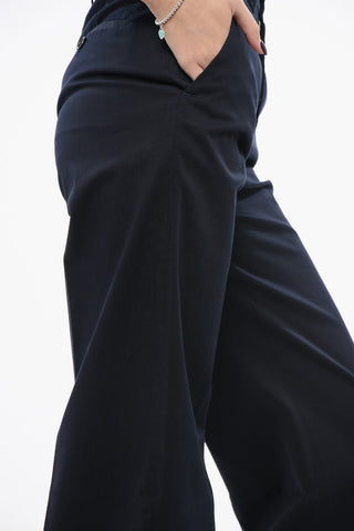 Cotton Twill MISA Loose Fit Pants with 4 Pockets