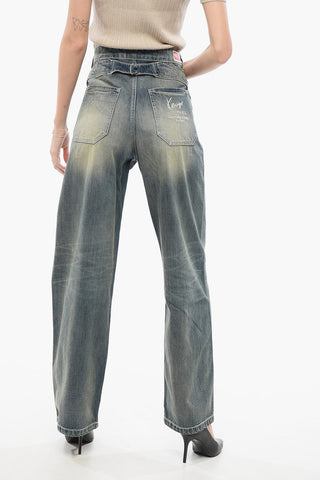 Straight-Fit Jeans in Vintage-Wash Denim 23cm