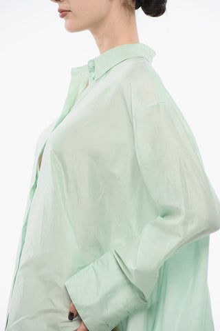 Flared Chemisier Dress with Hidden Placket