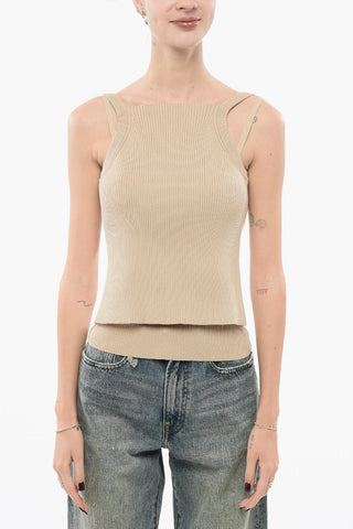 EMPORIO Top in Maglia a Doppio Strato