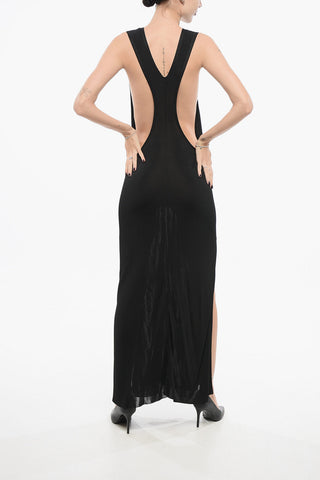 Sleeveless Open-Back Dress