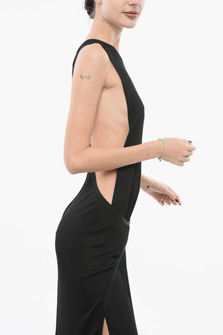 Sleeveless Open-Back Dress