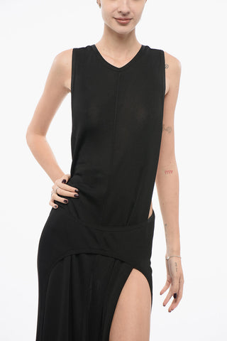 Sleeveless Open-Back Dress