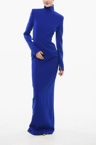 Vestito Lungo Con Maxi Cut-out E Spacco Posteriore