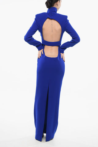 Vestito Lungo Con Maxi Cut-out E Spacco Posteriore