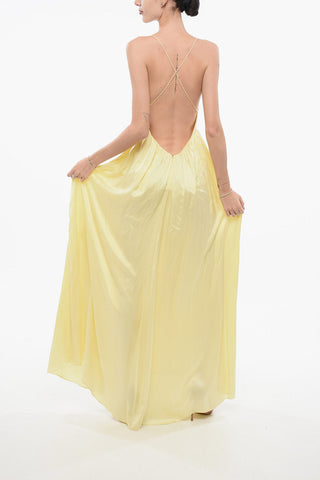 Gathered Slip Dress