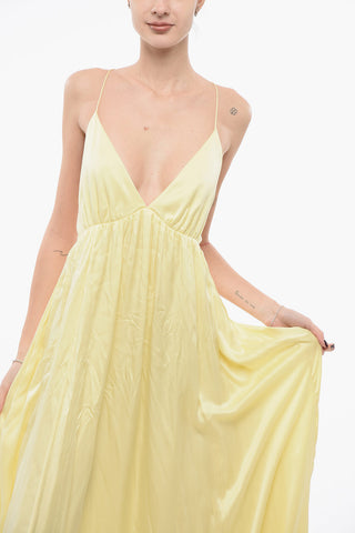 Gathered Slip Dress