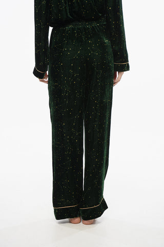 Velvet Pyjama Set with Constellation Motif