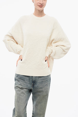 Maglia Girocollo Oversized in Cotone Stretch