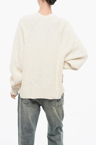 Maglia Girocollo Oversized in Cotone Stretch