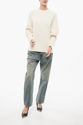 Maglia Girocollo Oversized in Cotone Stretch